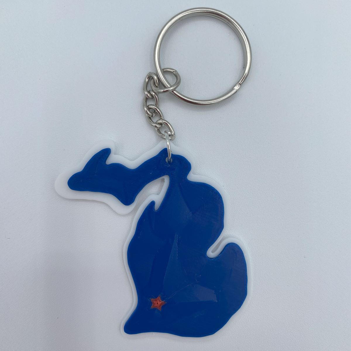 Southwest Michigan 3D print Keychain