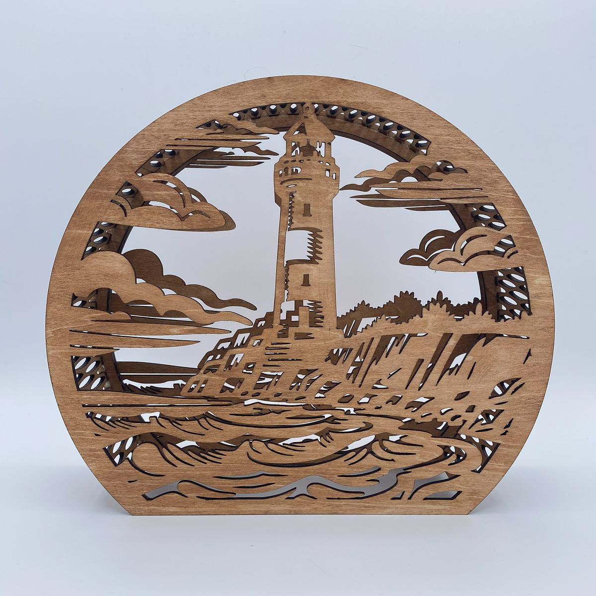 Lighthouse beside the Sea flameless candle Lantern
