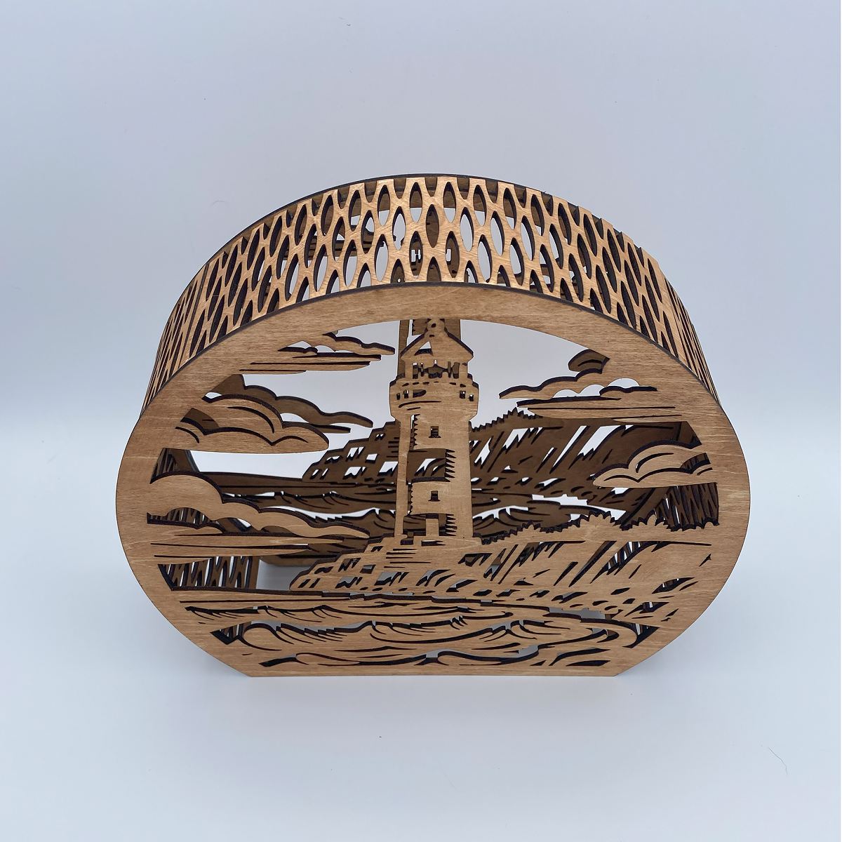 Lighthouse beside the Sea flameless candle Lantern