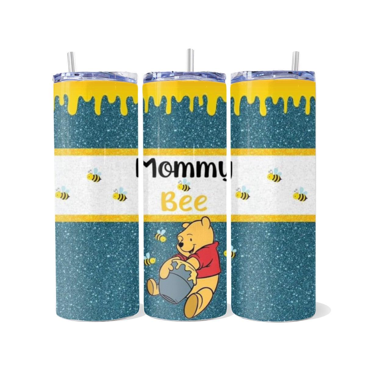 Bee the Trendiest Mommy Bee with Winnie! - a Skinny Tumbler - Kimmie's Creations L.L.C.