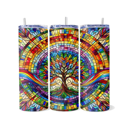 Tree of Life Skinny Tumbler with 4 design choices - skinny tumbler