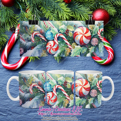 Candy Cane Christmas Tree Mug - mug