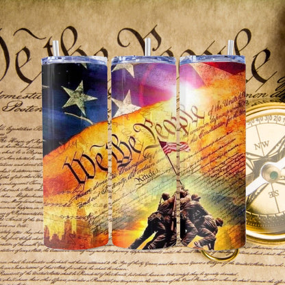 We the People Skinny Tumbler - skinny tumbler