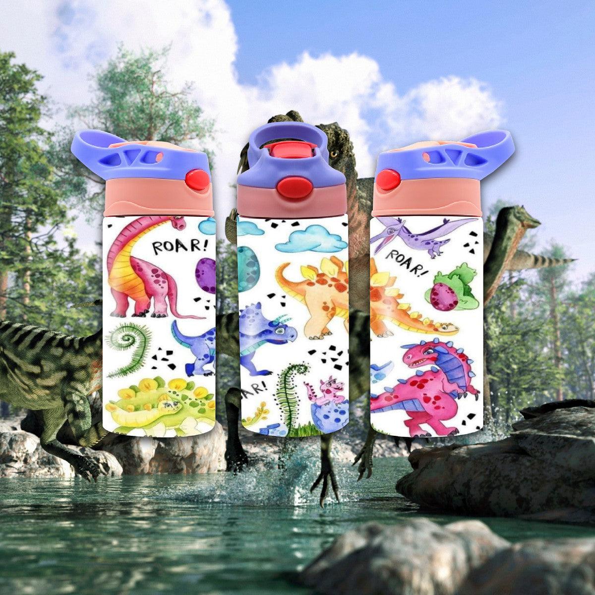 Roaring Dinosaurs Unleash Hydration! - a 12 oz Flip Top - Kimmie's Creations L.L.C.