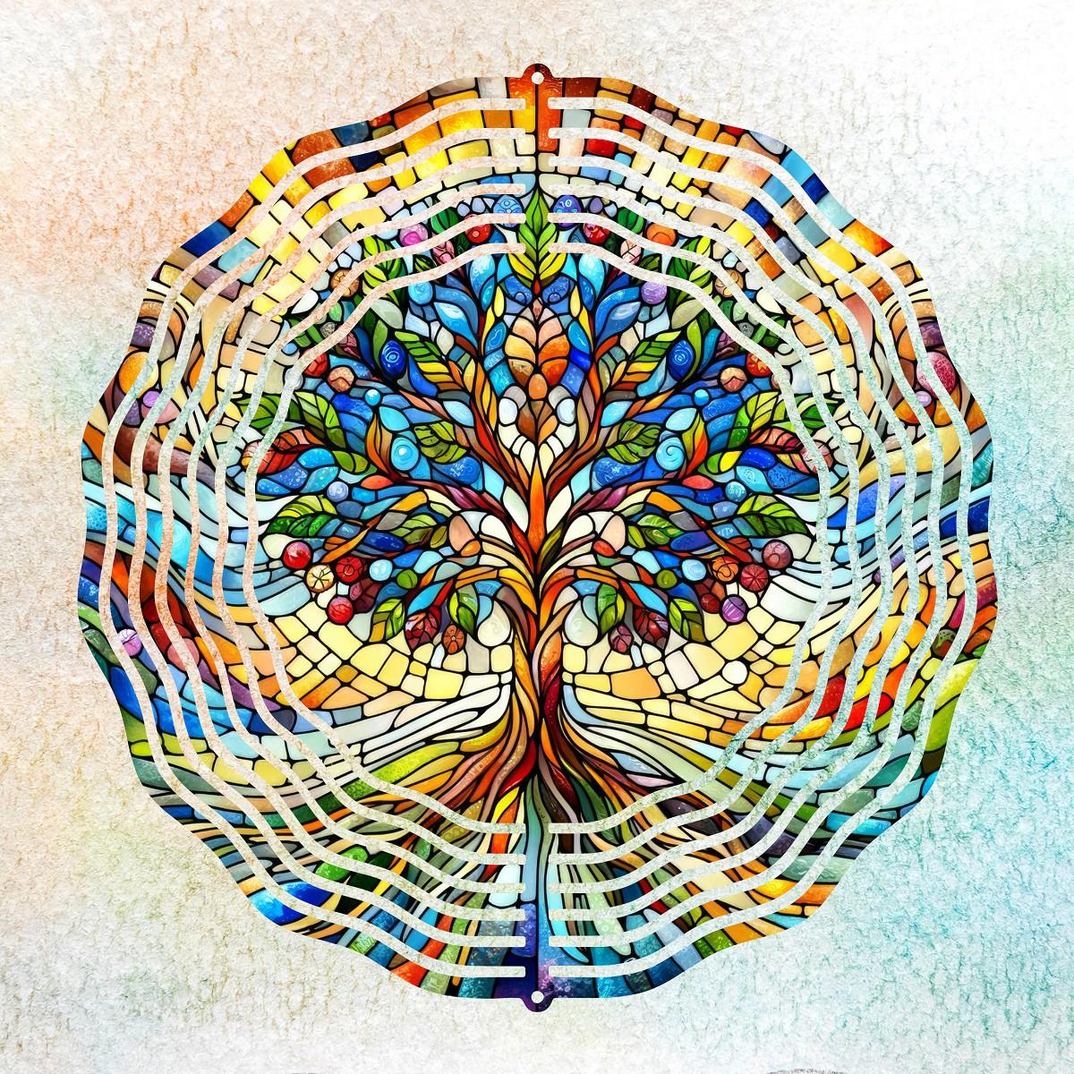 Tree of Life with 4 design choices - a Wind Spinner - Kimmie's Creations L.L.C.