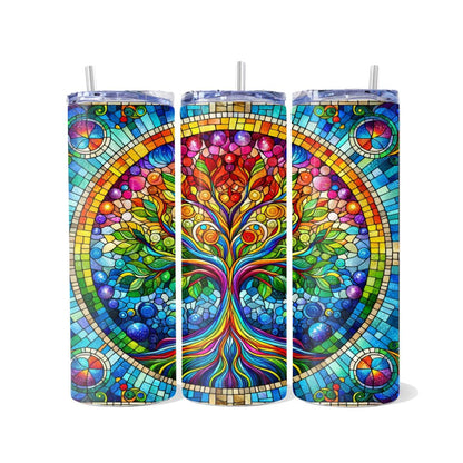 Tree of Life Skinny Tumbler with 4 design choices - skinny tumbler