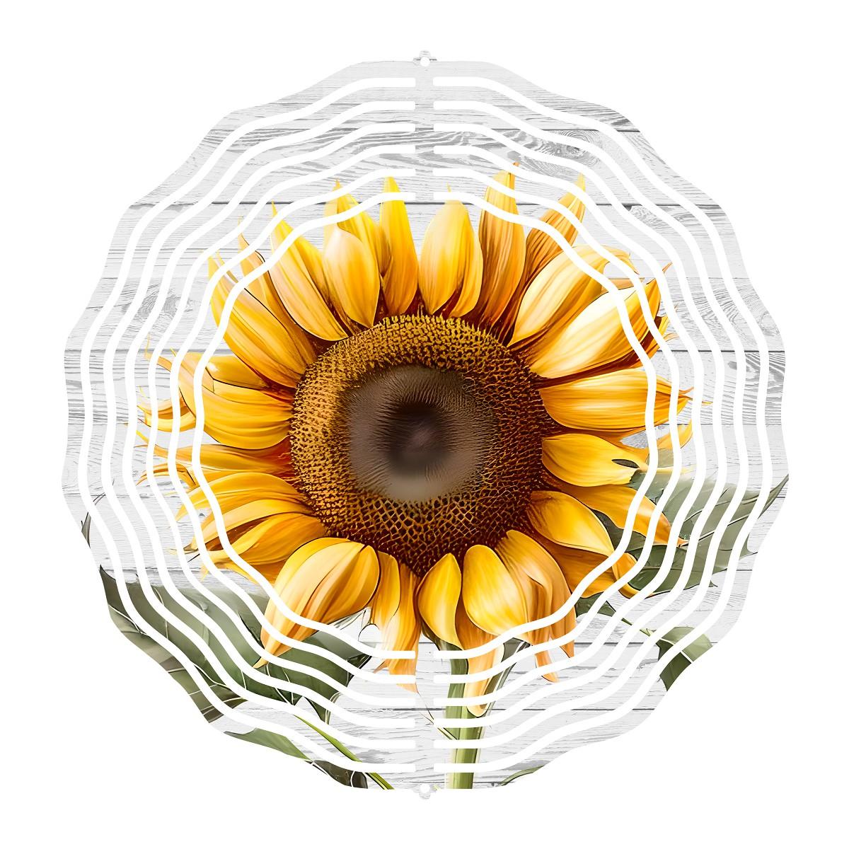 Simply a Sunflower on a Wind Spinner with 4 design choices - Kimmie's Creations L.L.C.