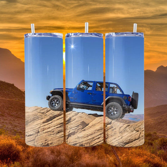 Jeep Wrangler Skinny Tumbler - Kimmie's Creations L.L.C.