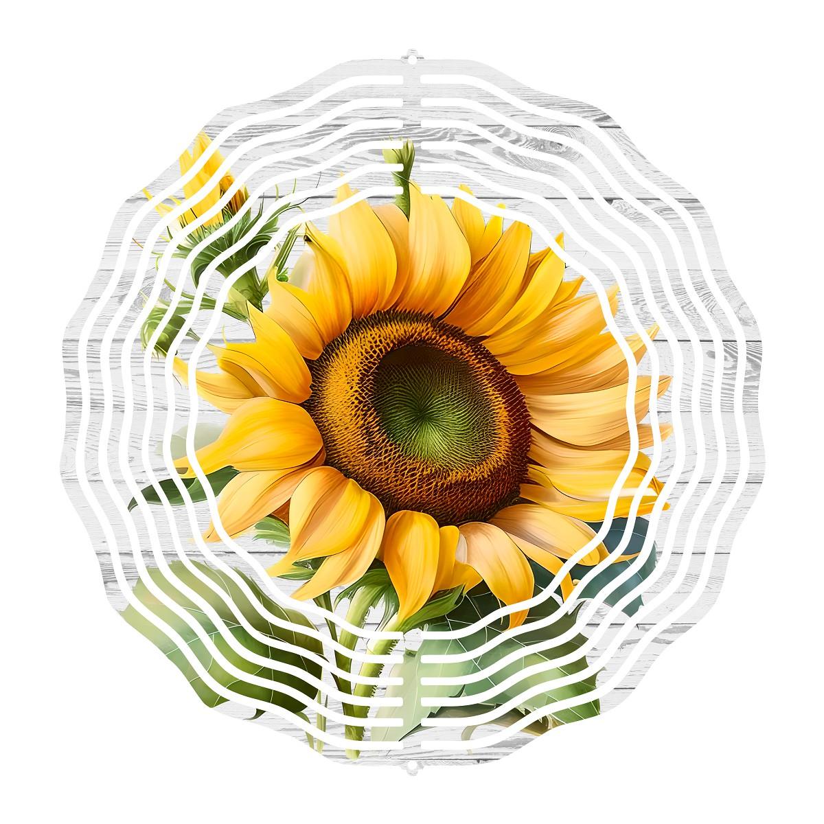 Simply a Sunflower on a Wind Spinner with 4 design choices - Kimmie's Creations L.L.C.