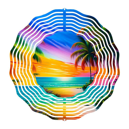 Tropical Beach Escape - a Wind Spinner with 10 design choices - wind spinner
