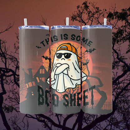 This is Some Boo Sheet - 20 oz Skinny Tumbler - skinny tumbler