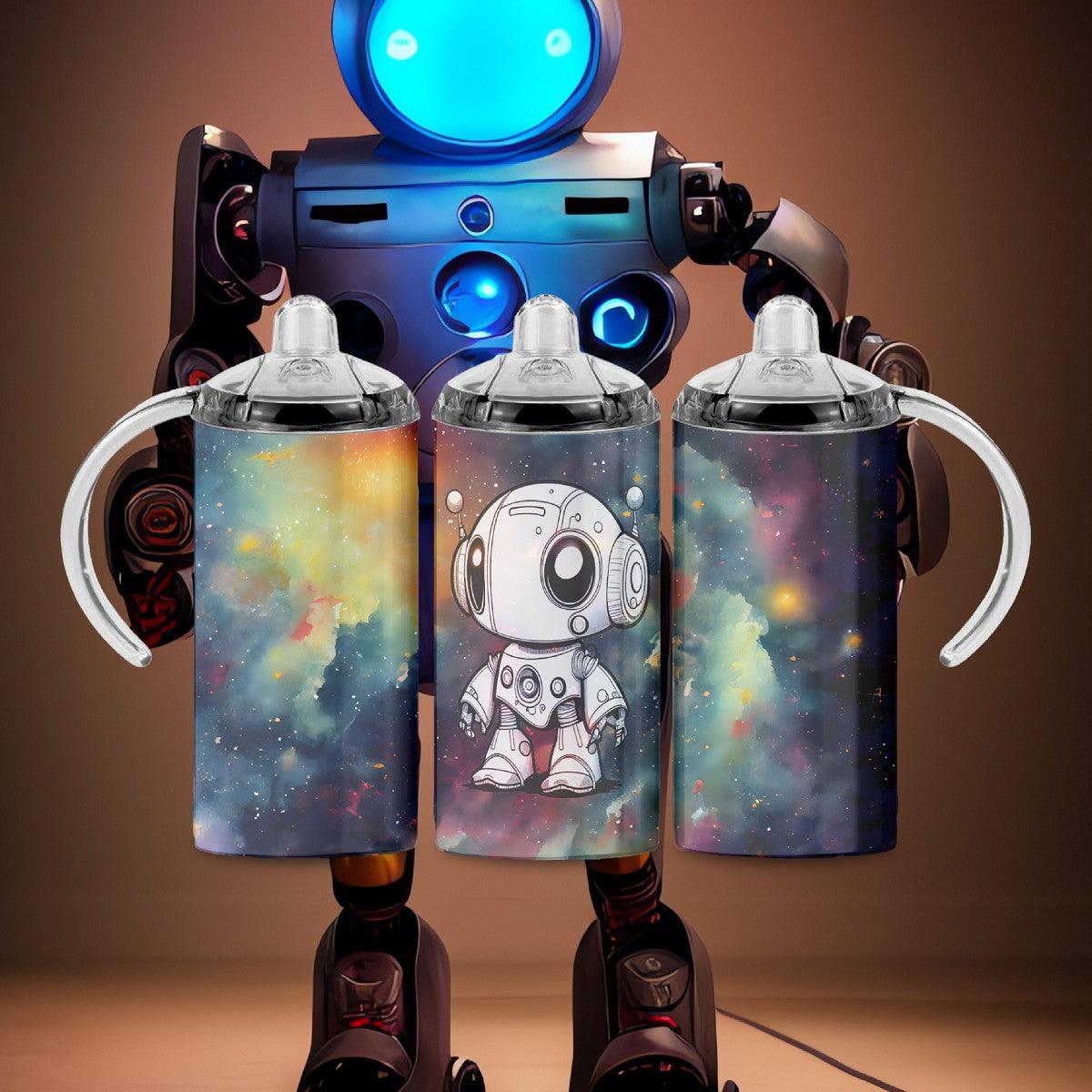 Cute Robot Keeps Kids Hydrated! a Sippy Cup - Choose from 5 different image options - Kimmie's Creations L.L.C.