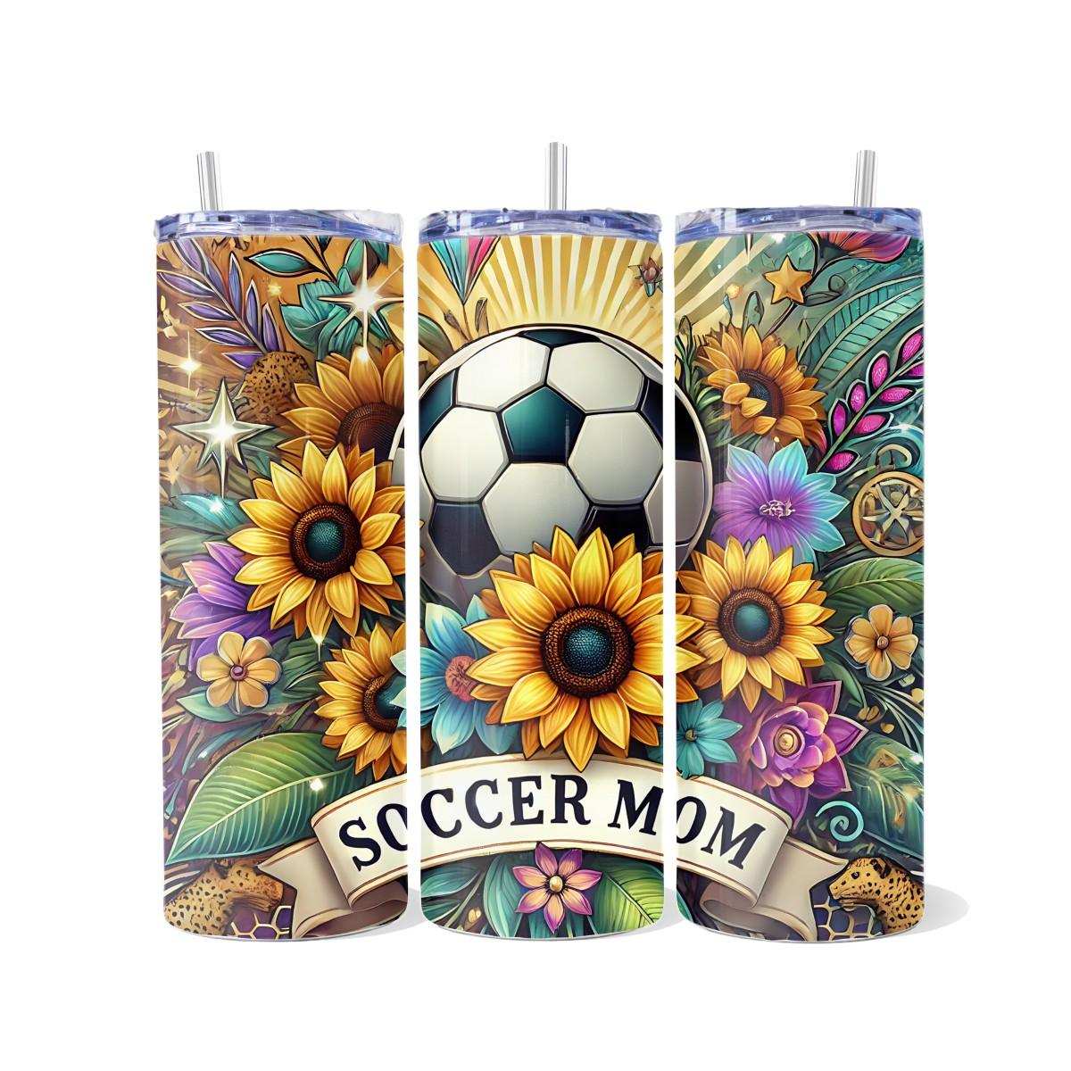 Soccer Mom Skinny Tumbler - Kimmie's Creations L.L.C.