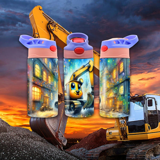 Discover the Magical Excavator Adventure! - a 12 oz Flip Top - Kimmie's Creations L.L.C.