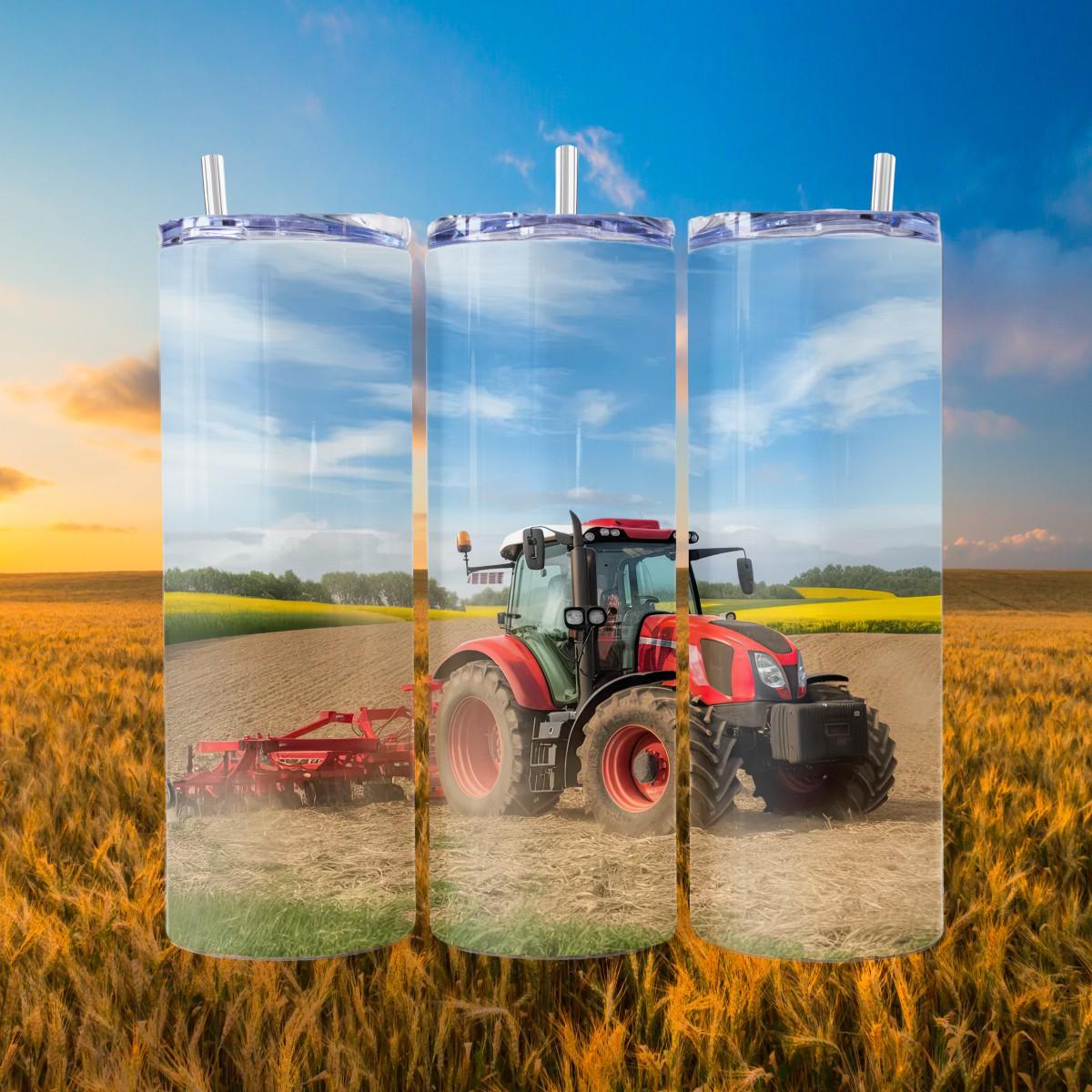 Farm Life Tractor Skinny Tumbler - Kimmie's Creations L.L.C.