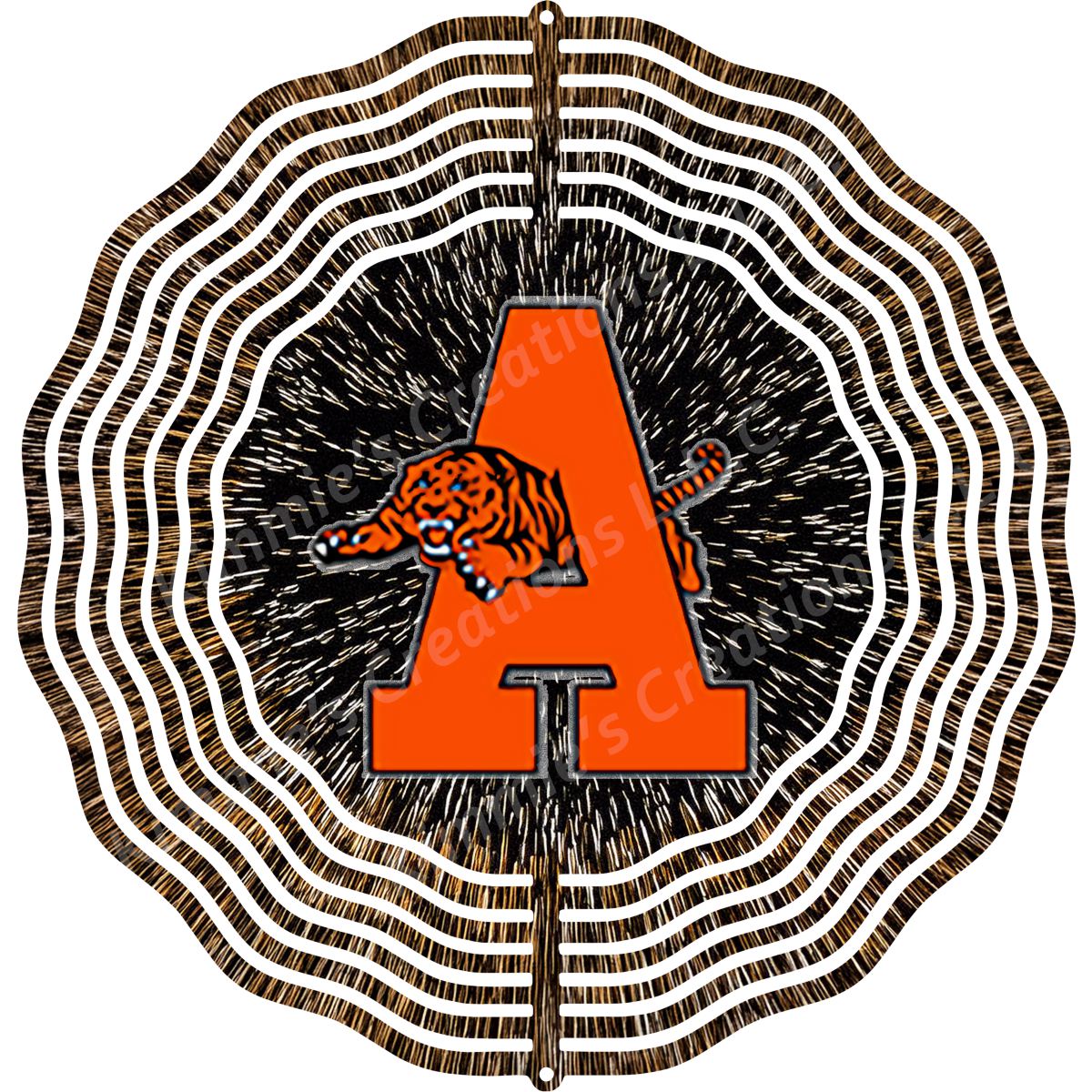 Allegan High School Eye of the Tiger Wind Spinner