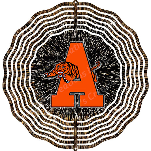 Allegan High School Eye of the Tiger Wind Spinner