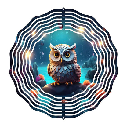 Enchant Your Garden with Moonlit Owl Wind Spinner 8 different design choices - wind spinner