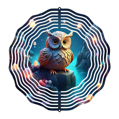 Enchant Your Garden with Moonlit Owl Wind Spinner 8 different design choices - wind spinner