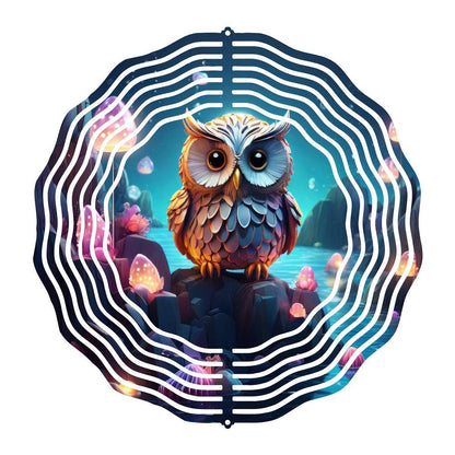 Enchant Your Garden with Moonlit Owl Wind Spinner 8 different design choices - wind spinner