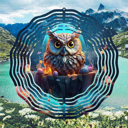 Enchant Your Garden with Moonlit Owl Wind Spinner 8 different design choices - 04 - wind spinner