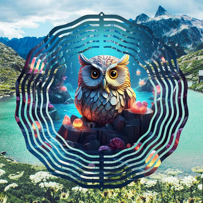 Enchant Your Garden with Moonlit Owl Wind Spinner 8 different design choices - 05 - wind spinner