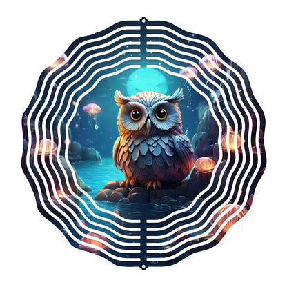 Enchant Your Garden with Moonlit Owl Wind Spinner 8 different design choices - wind spinner