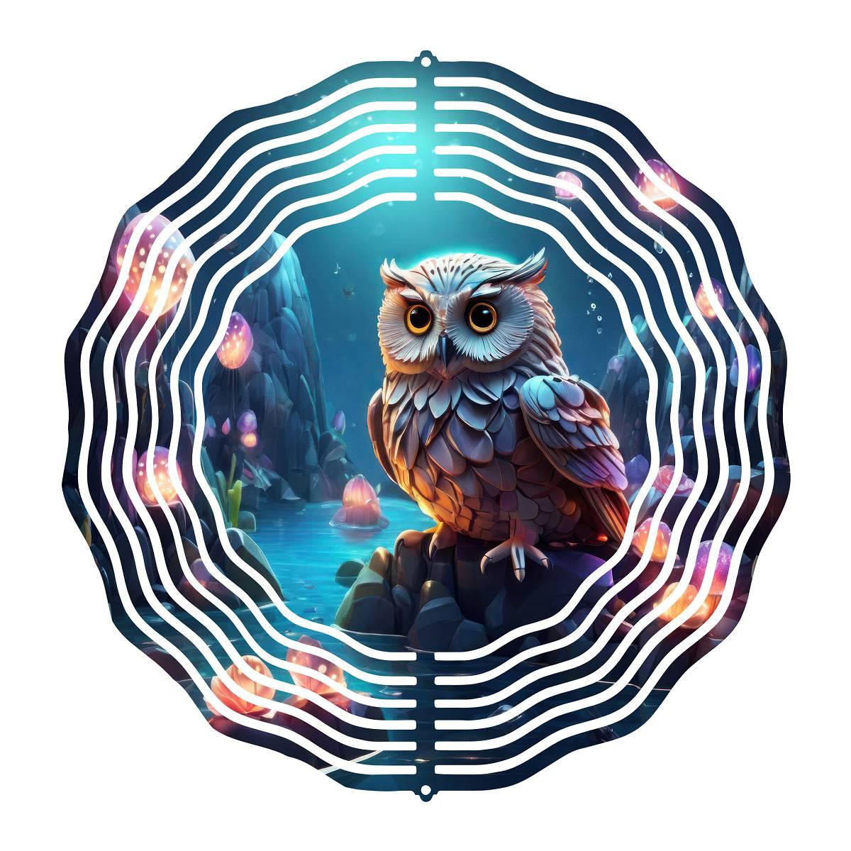 Enchant Your Garden with Moonlit Owl Wind Spinner with 8 different design choices - Kimmie's Creations L.L.C.