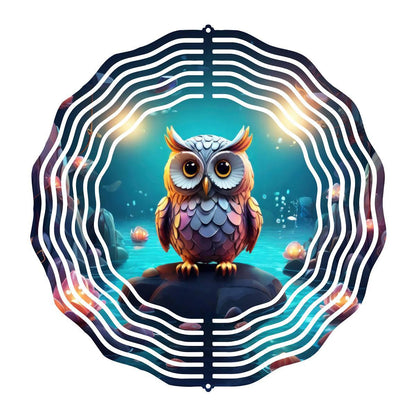Enchant Your Garden with Moonlit Owl Wind Spinner 8 different design choices - wind spinner