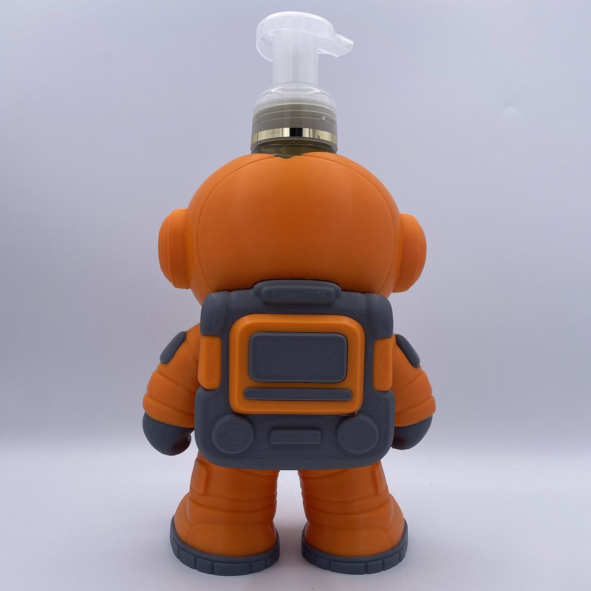 Back view of astronaut 3D printed soap holder