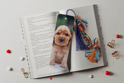 Cute Puppy bookmarks with 6 design choices - 06 - bookmark
