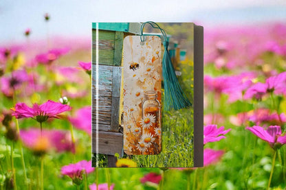 Watercolor Bees and Flowers bookmarks with 4 design choices - Kimmie's Creations L.L.C.