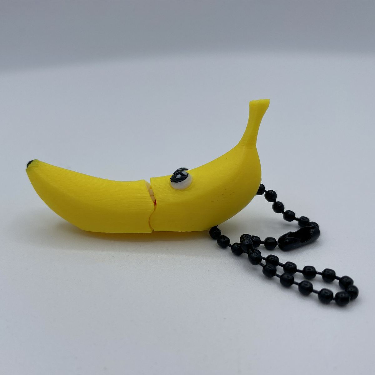 Banana Articulated Keychain - 3D Printed Poseable Banana Toy