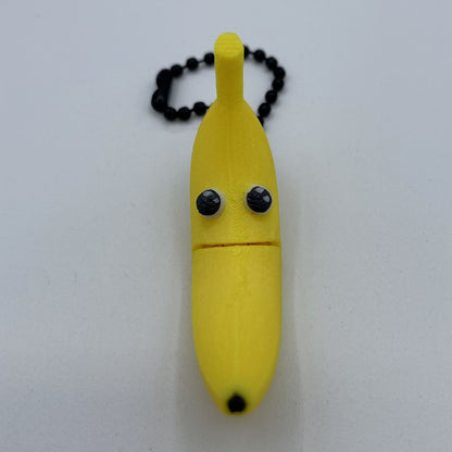 Banana Articulated Keychain - 3D Printed Poseable Banana Toy
