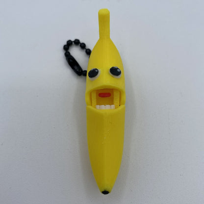 Banana Articulated Keychain - 3D Printed Poseable Banana Toy