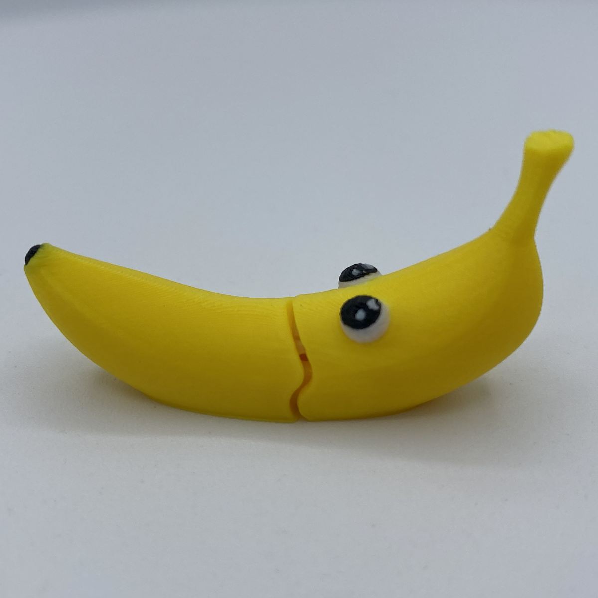 Banana Articulated Keychain - 3D Printed Poseable Banana Toy
