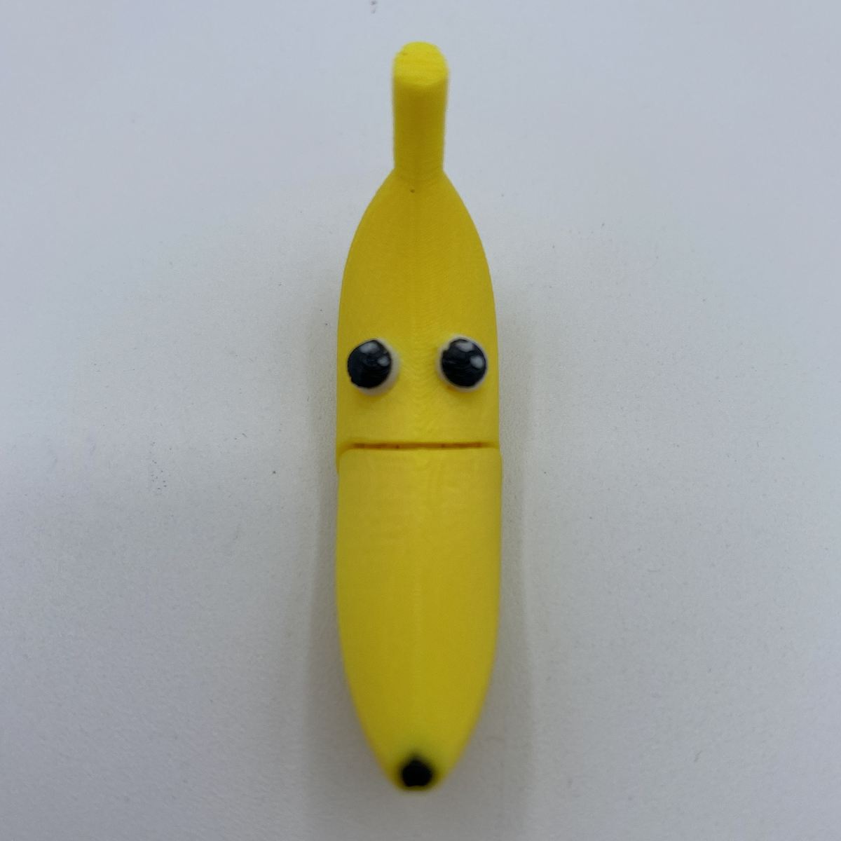 Banana Articulated Keychain - 3D Printed Poseable Banana Toy