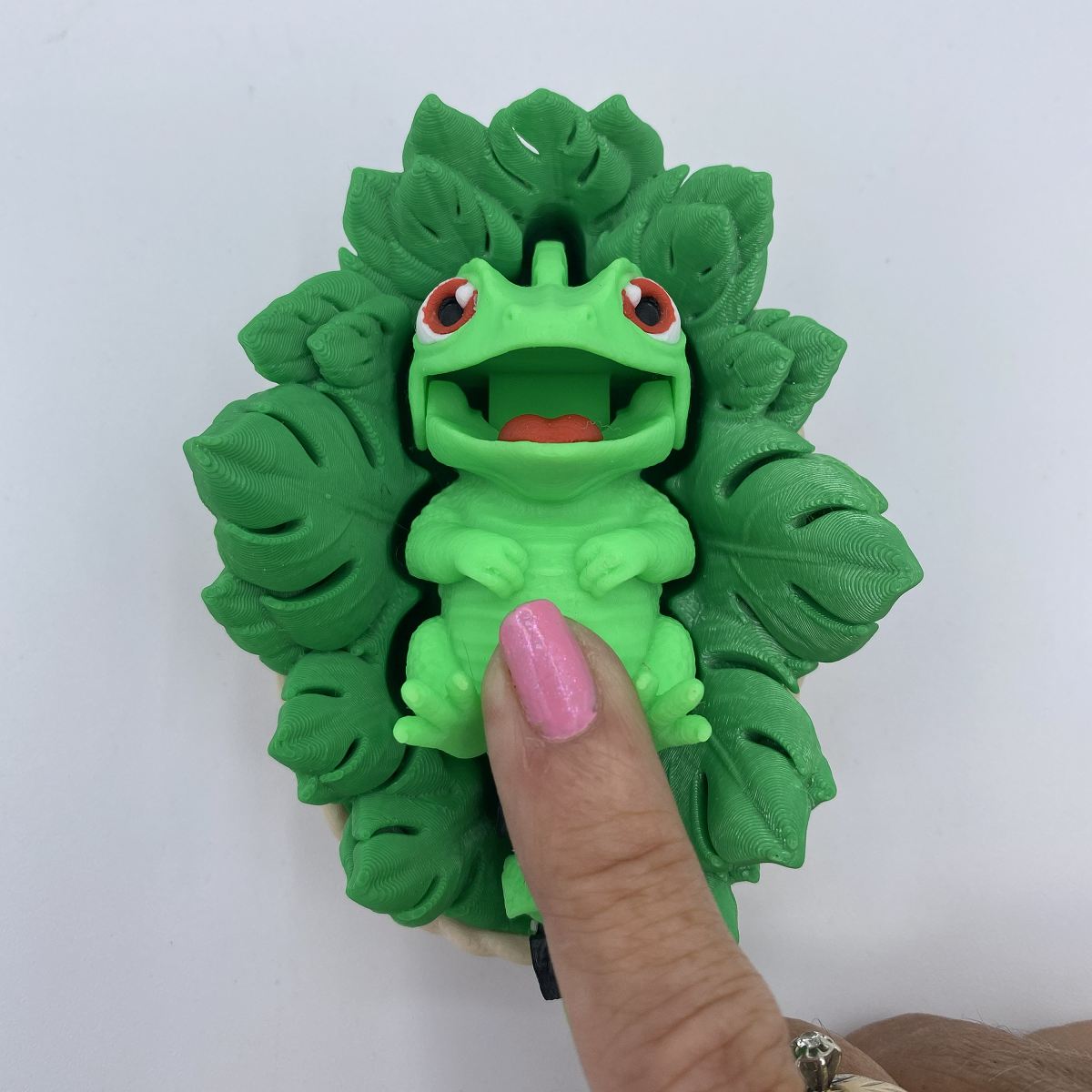 Lizard clicker fidget 3D printed sensory toy