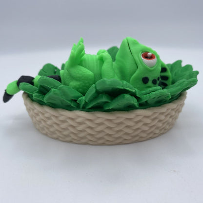 Lizard clicker fidget 3D printed sensory toy