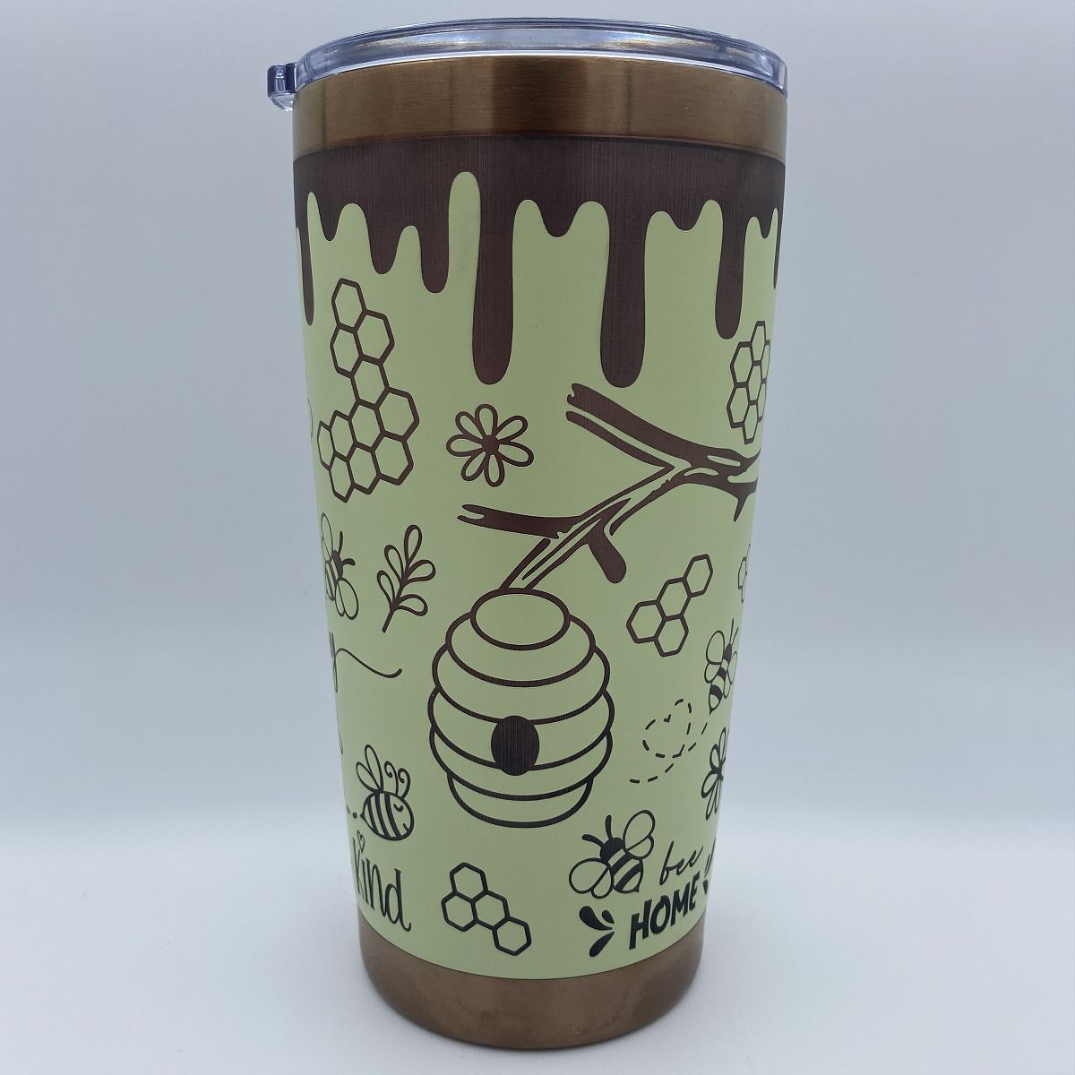 Bee Happy Engraved Tumbler