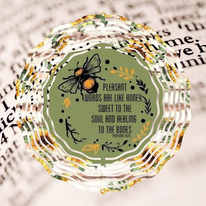 Proverbial Bible Bee Wind Spinner - wind spinner