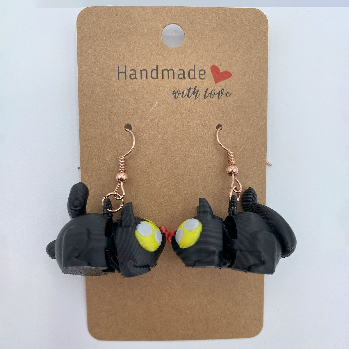 Black Cat articulated Earring Set
