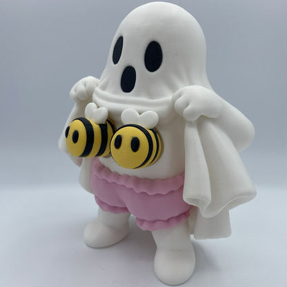 Close-up of Boo Bees ghost bee Halloween decoration