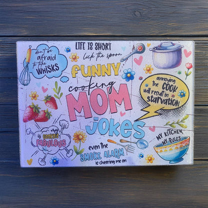 Mom Cooking Jokes Cutting Boards - utensil