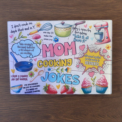 Mom Cooking Jokes Cutting Boards - utensil