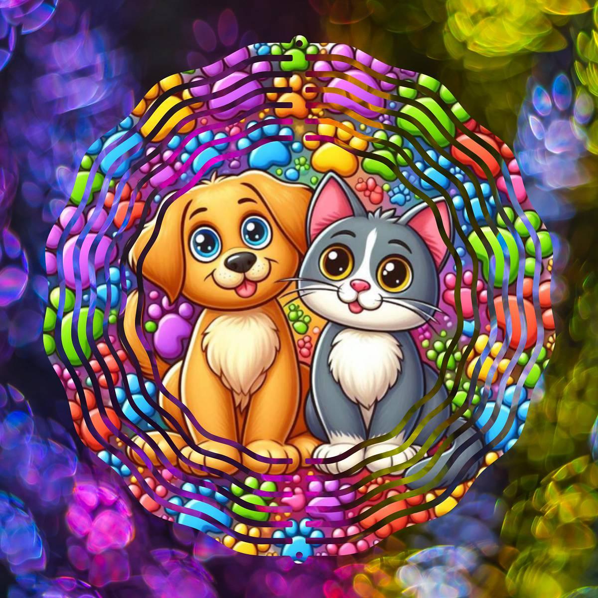 Furry Friends Spin into Delight! - a Wind Spinner - wind spinner