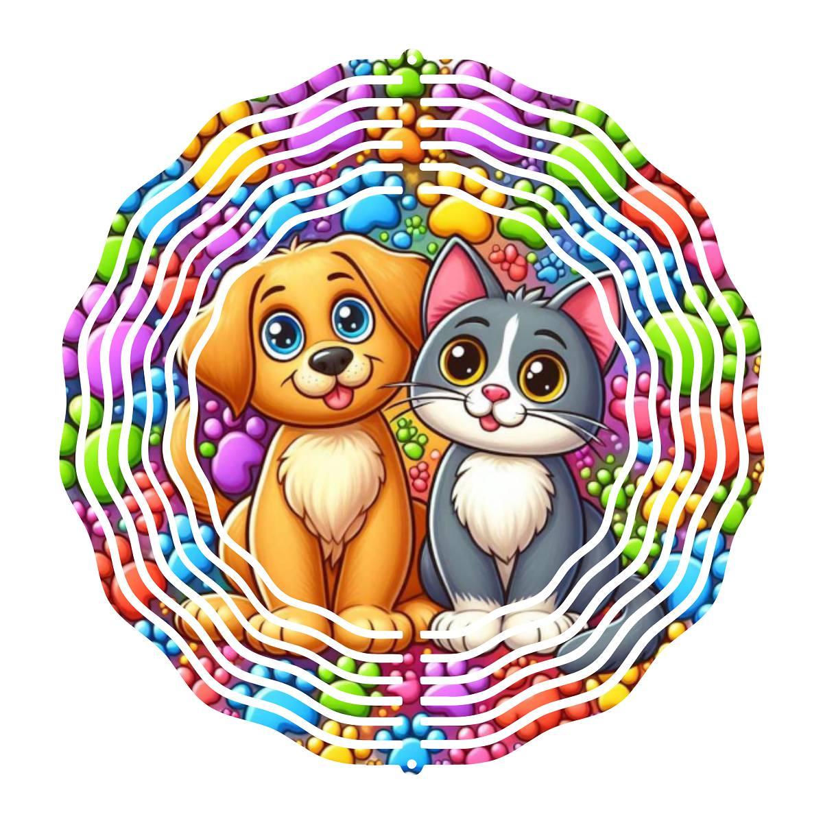 Furry Friends Spin into Delight! - a Wind Spinner - wind spinner
