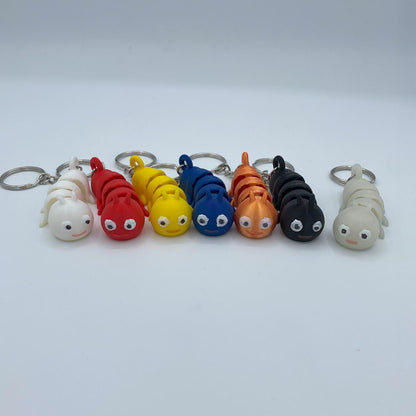 Caterpillar Fidget 3D print Keychain