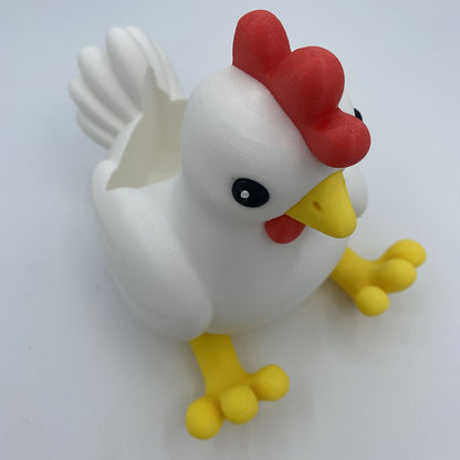 Top view of chicken 3D printed soap holder