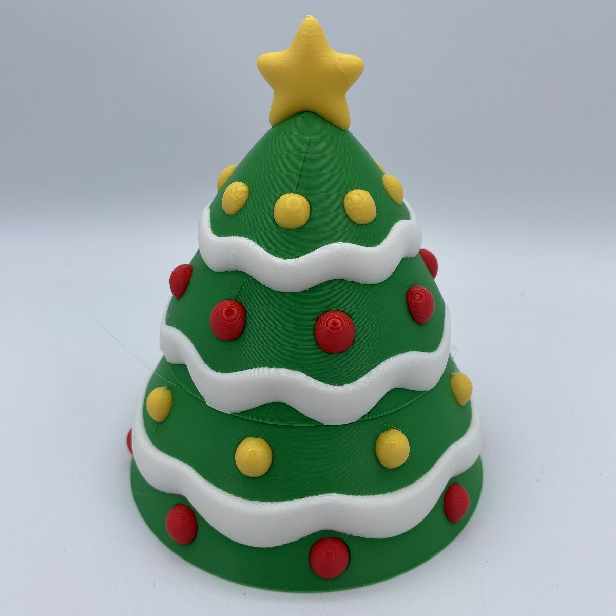Christmas Tree and Snowmen 3D printed playset
